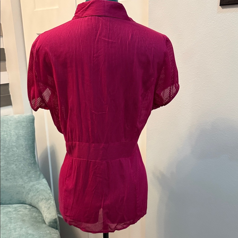 The Limited Fuchsia Button Down Shirt - Picture 3 of 3